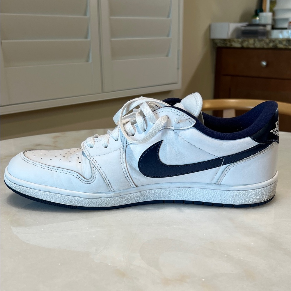 Nike Jordan 1 Retro Low 85 Metallic Navy Blue - Picture 6 of 11